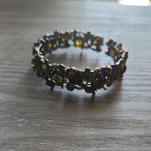 Lia Sophia Green Floral Bracelet